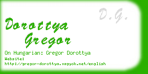 dorottya gregor business card